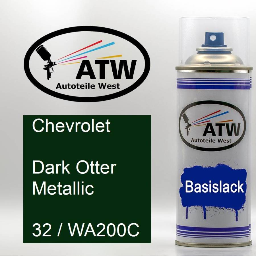 Chevrolet, Dark Otter Metallic, 32 / WA200C: 400ml Sprühdose, von ATW Autoteile West.